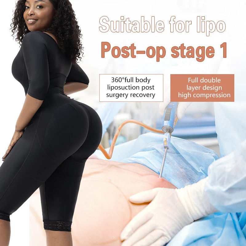 Custom Private Label  Post Op Surgery Reductoras Colombianas Faja De Mujer Bbl Shaper High Compression Garments Body Shapewear