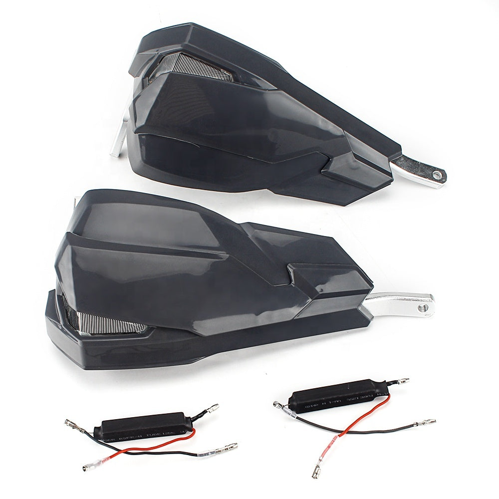 Motorcycle 7/8" Handguard Protector with LED Light 1 Inch Hand Guards for Honda Kawasaki Suzuki Yamaha Models