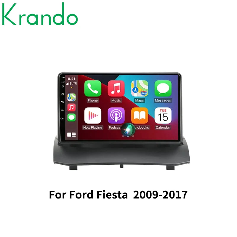 Krando 9" Car Stereo Android for Ford EcoSport Fiesta 2009 - 2017 Android Auto Head Unit Support Wireless Carplay 4G WIFI GPS