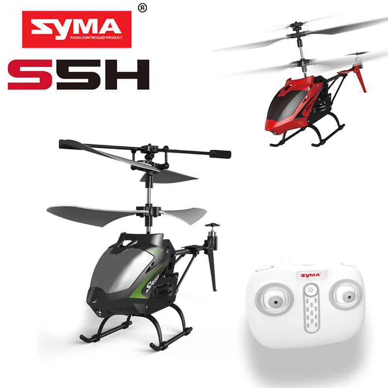Original SYMA S5H 3 Channel RC Helicopter Children's RC Airplane Toy Birthday Gift Resistant to Fall fixed height
