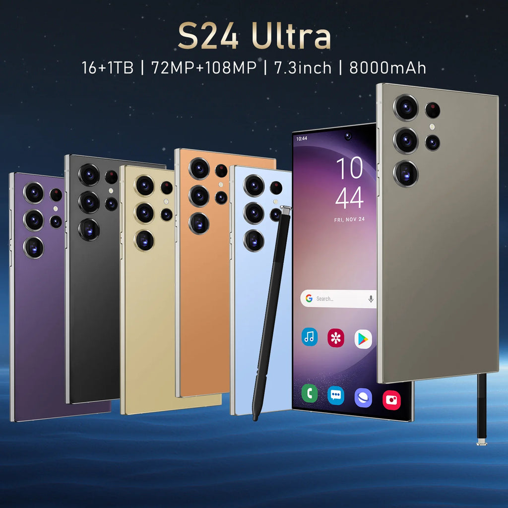 Cellphone S24 ultra 5g Smartphone Original Android Telephone S24 ultra Smartphones for 16GB+1TB 5G Mobile Phones Dual SIM