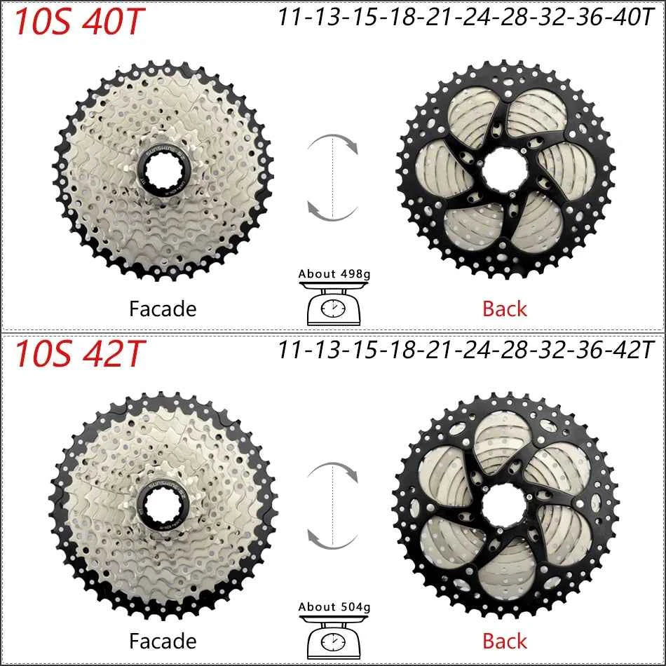 SUNSHINE Bicycle Cassette 8/9/10/11/12Speed Freewheel HG Structure Sprocket 32/36T/40T/42T/46T/50T/52T Flywheel For SHIMANO/SRAM