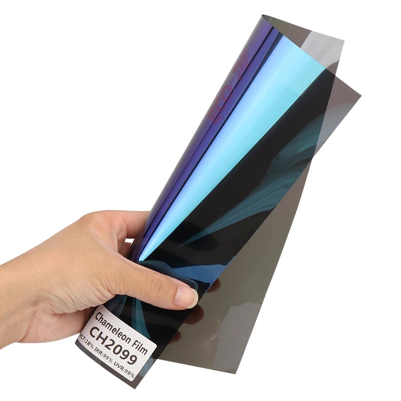 18% VLT 99% IRR Anti Scratch Car Window Tint Film Sun Protection Sand Proof Window Chameleon Film 99% UV