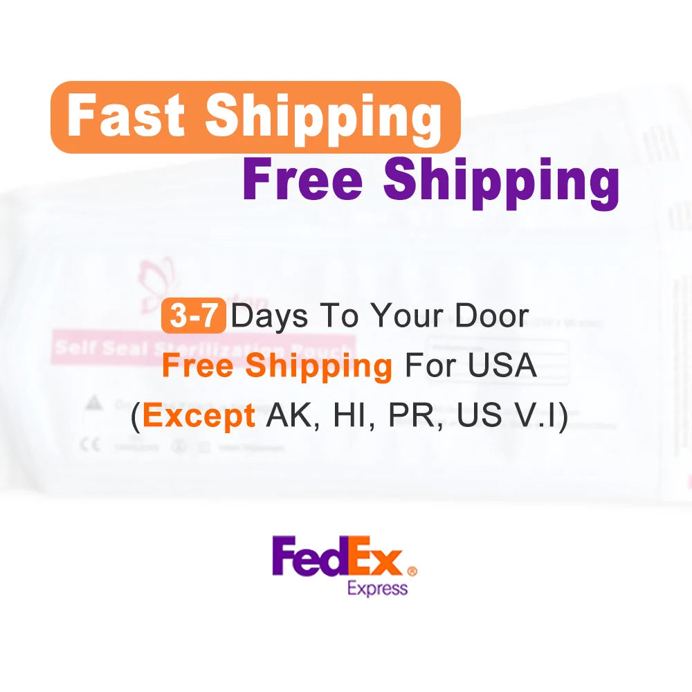 4000Pcs/Case USA Free Shipping Salon Supplies Self Sealing Sterilization Pouch for Nail Beauty Salon