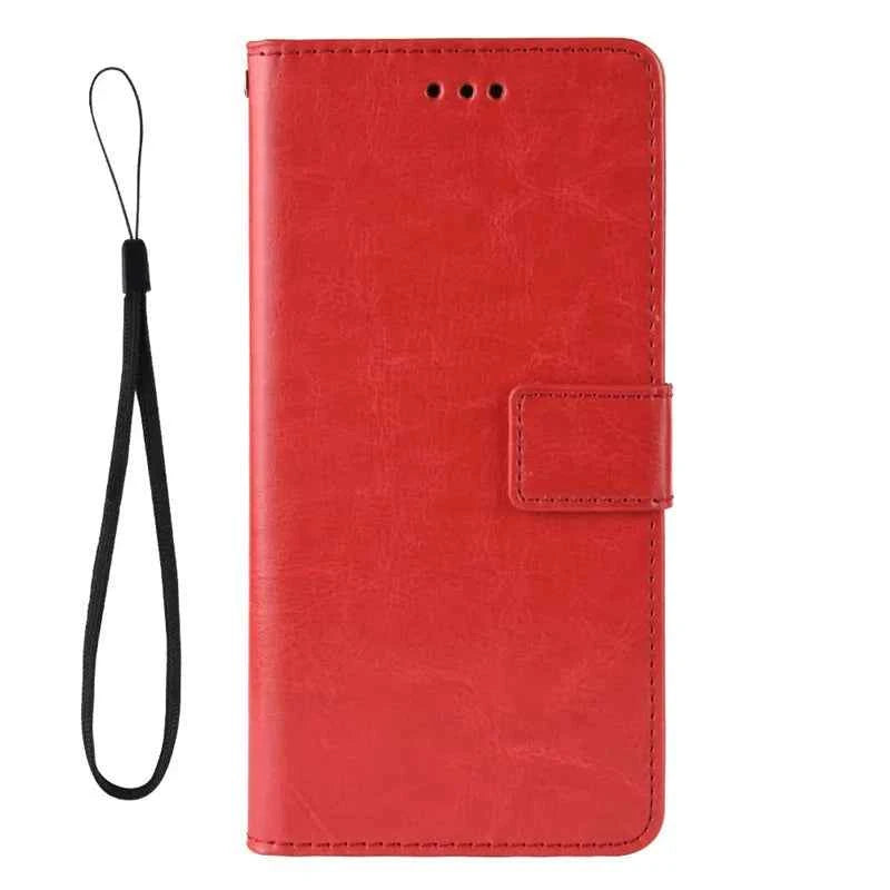 For Itel A50C Stand Function Wallet Phone Cases Built-in Card Slot Pu Leather Phone Cases Hand Strap Phone Covers