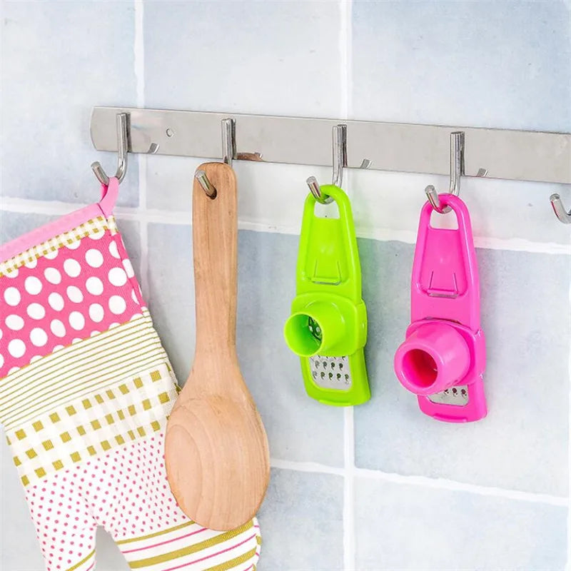 Candy Color Kitchen Accessories Plastic Ginger Garlic Grinding Tool Silicone Peeler Slicer Cutter Grater Grinder