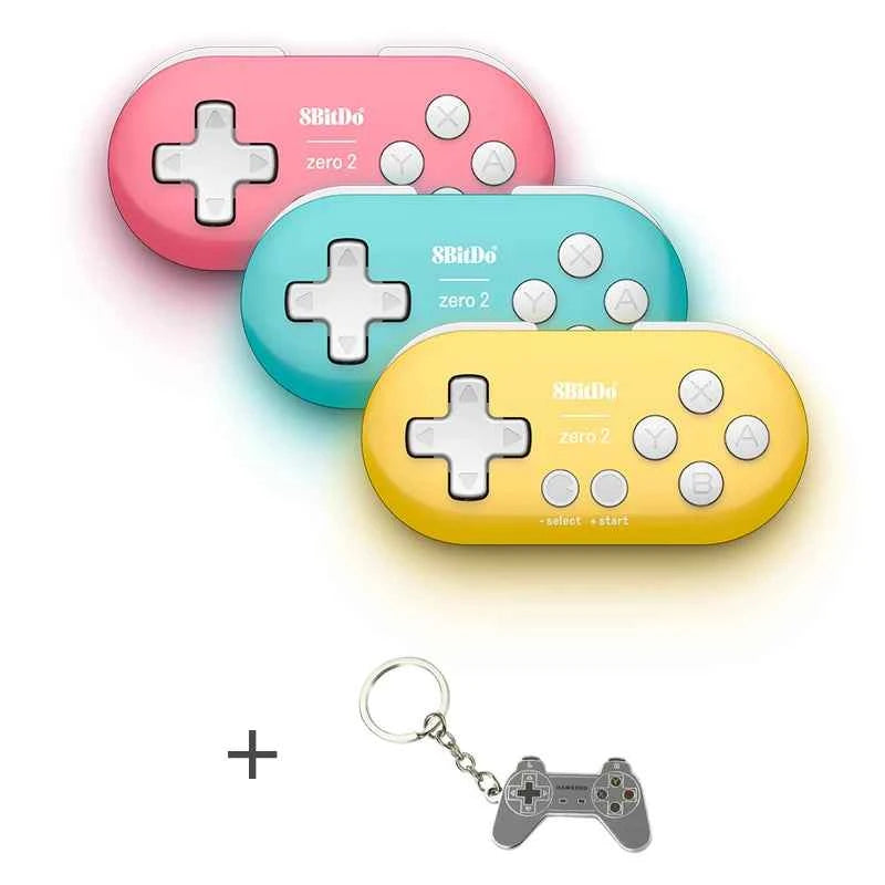 8BitDo Zero 2 Bluetooth Gamepad Mini Controller Compatible for Nintendo Switch PC Windows Android macOS
