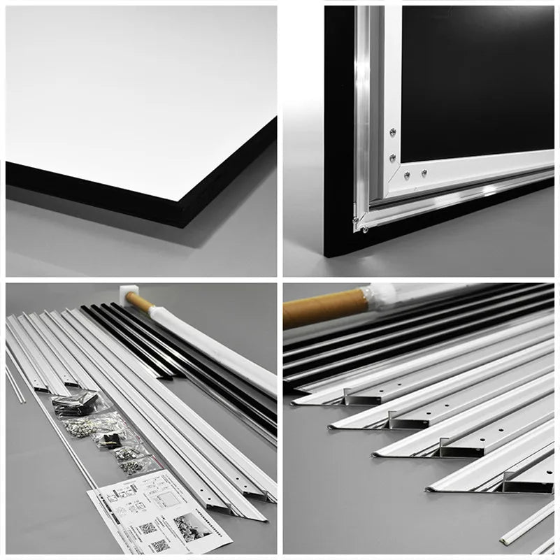 2026 New 125 Inch Home Theater Fixed Frame Cinema Projector Screen Matte White Home Projection Screens