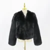 QIUCHEN QC22092 2022 Women Casual Stylish New Trend Regular Real Golden Island Fox Fur Winter Warm Thick Jacket High Quality Fur