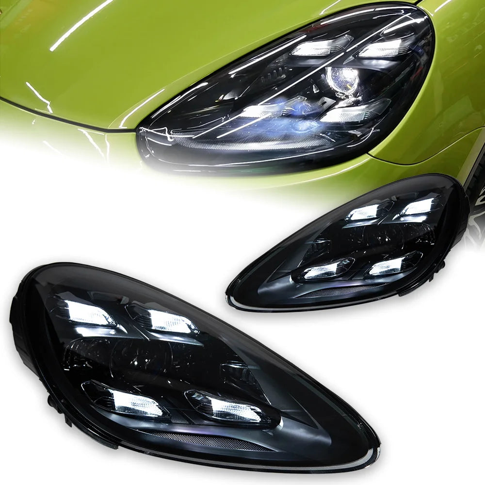 Car Styling Head Lamp for Porsche Cayenne LED Headlight Projector Lens 2011-2018 Dynamic Signal Front Drl Automotive Accessories