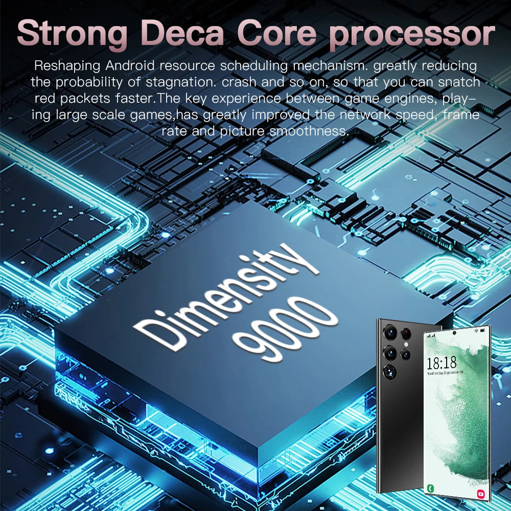 2023 Note 20 Ultra New 7.3inch Smartphone 4g 5g Unlocked Android Mobile Original Cellphone Cell Smart Phone