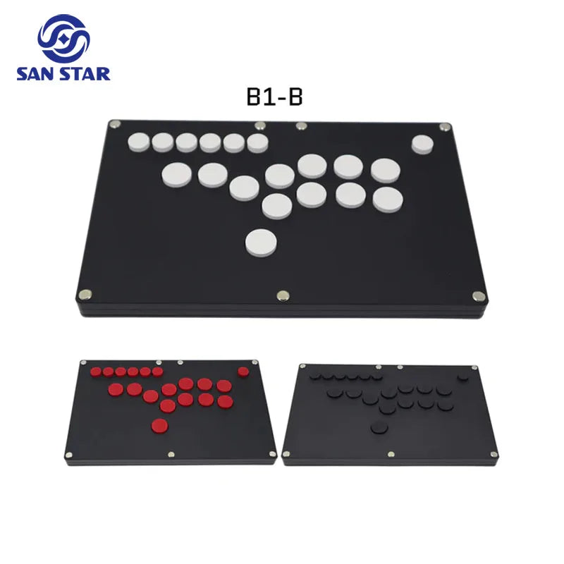 Controller Control and Red Buttons Juegos Hitbox Diy Kit Pc Usb Game Ps2 Ps Arcade Joystick for PS