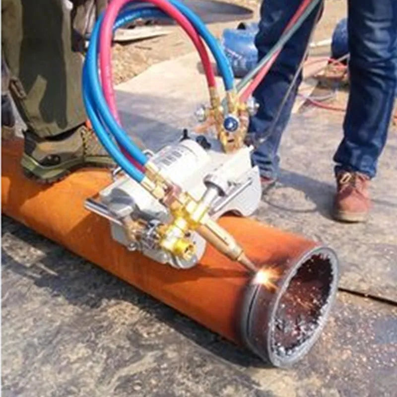 CG2-11 Portable Orbital Gas Cutter Flame Magnetic Pipe Cutting Machine for Metal Tubes