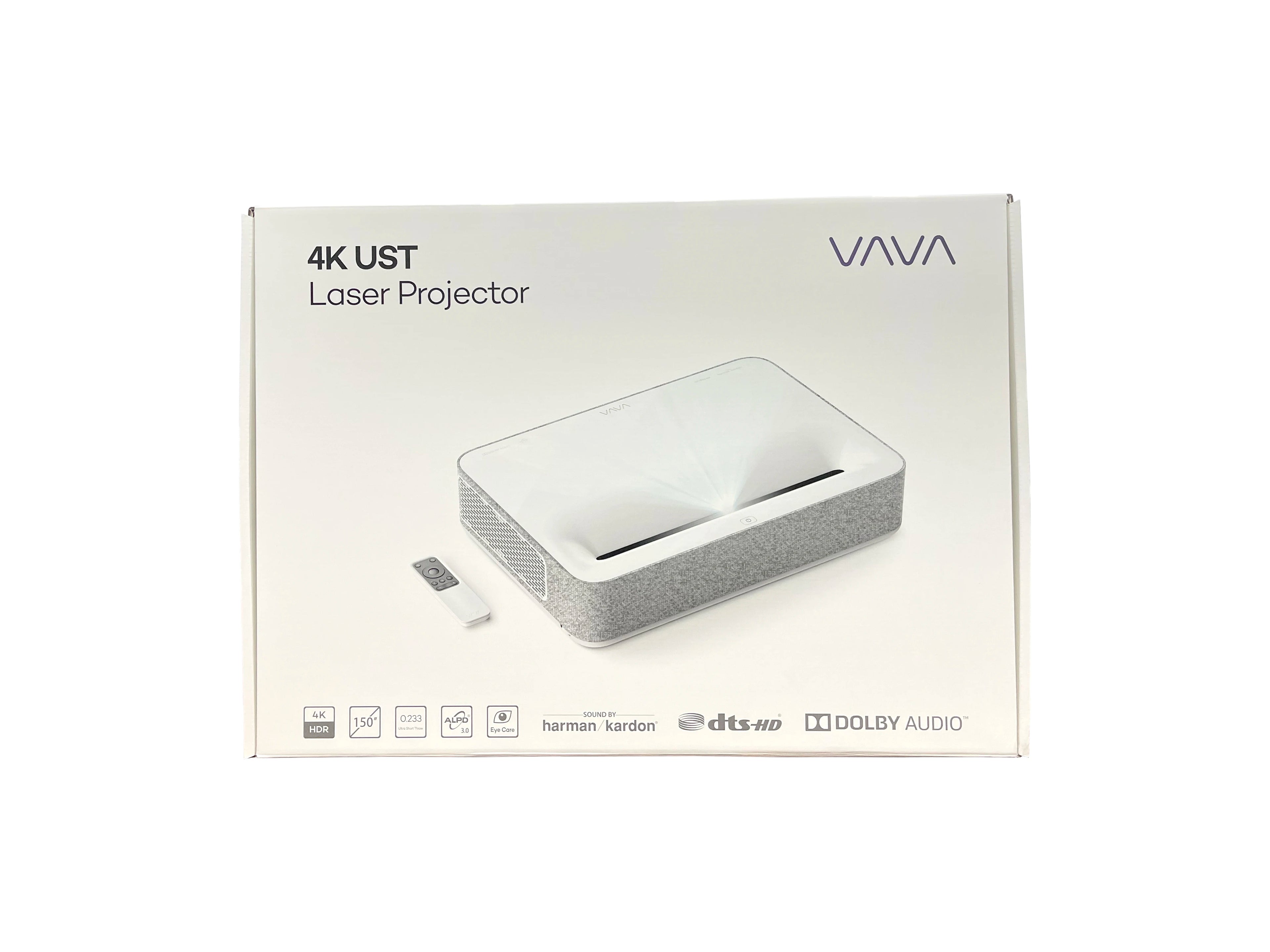 Wupro x VAVA 4K DLP Proyector Smart Android Native 4K UHD Projector Home Theater 2500ANSI Lumens  Ultra Short Throw Projector
