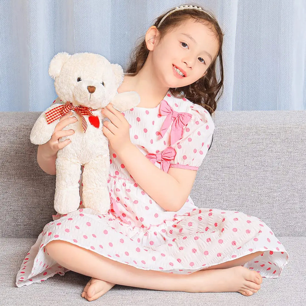 Free Shipping Unisex 35cm 50cm Cute Brown Teddy Bear Plush Toy Stuffed Animal Gift for Valentines Day Christmas Kids Gift