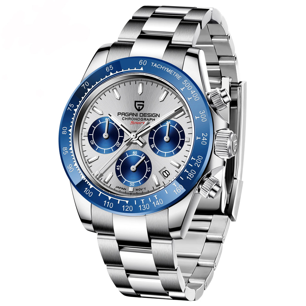New PAGANI DESIGN Watches Men Luxury Chronograph Sport Quartz Wristwatch 2024Male Waterproof Automatic Date Relogio Masculino