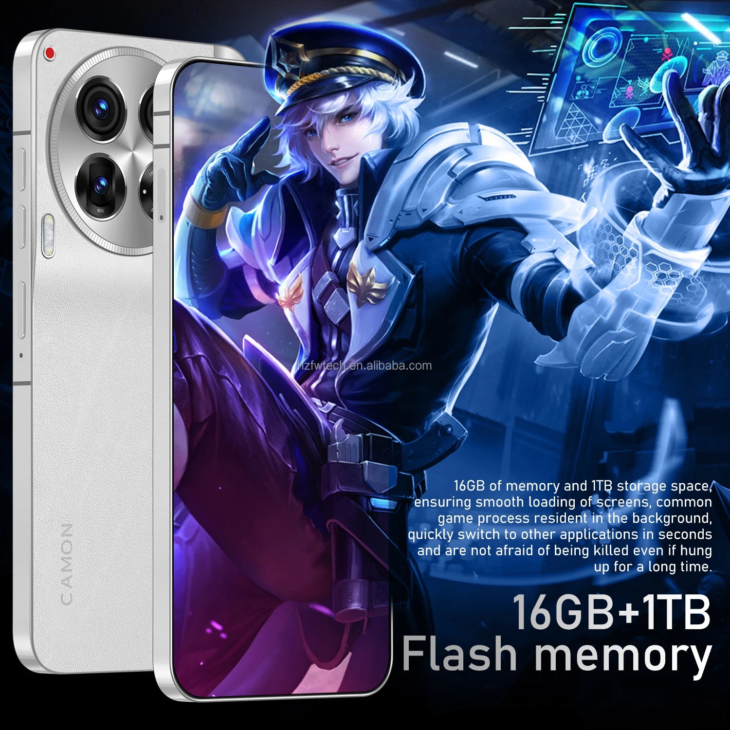 Camon 30 5G Gaming Smartphone Android 13 6.8" OLED 90Hz Display 6000mAh Battery Quad-Core MTK Dimensity C30 Pro Mobile Phones