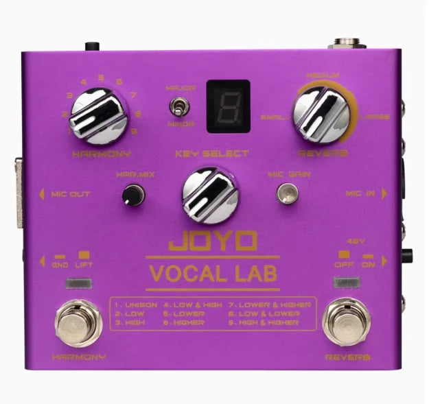 JOYO R-16 Mini Male Female Harmony Reverb Elimination Vocal Effect Device Original Sound Accompaniment Guitar Electric