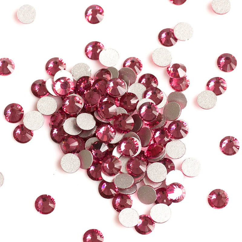 YANRUO 2058NOHF Flatback All Sizes Crystal Rhinestones Stones Nail Clothes for Needlework DIY Crafts Decor Gems