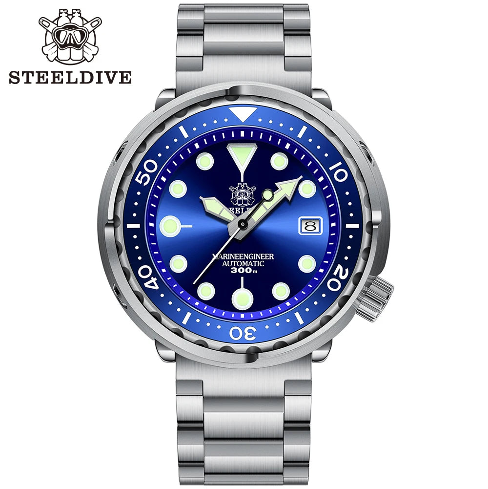 Blue Dial SD1975 Stainless Steel 30ATM Waterproof High Quality Japan NH35 Mechanical Ceramic Bezel Dver Watches for Men