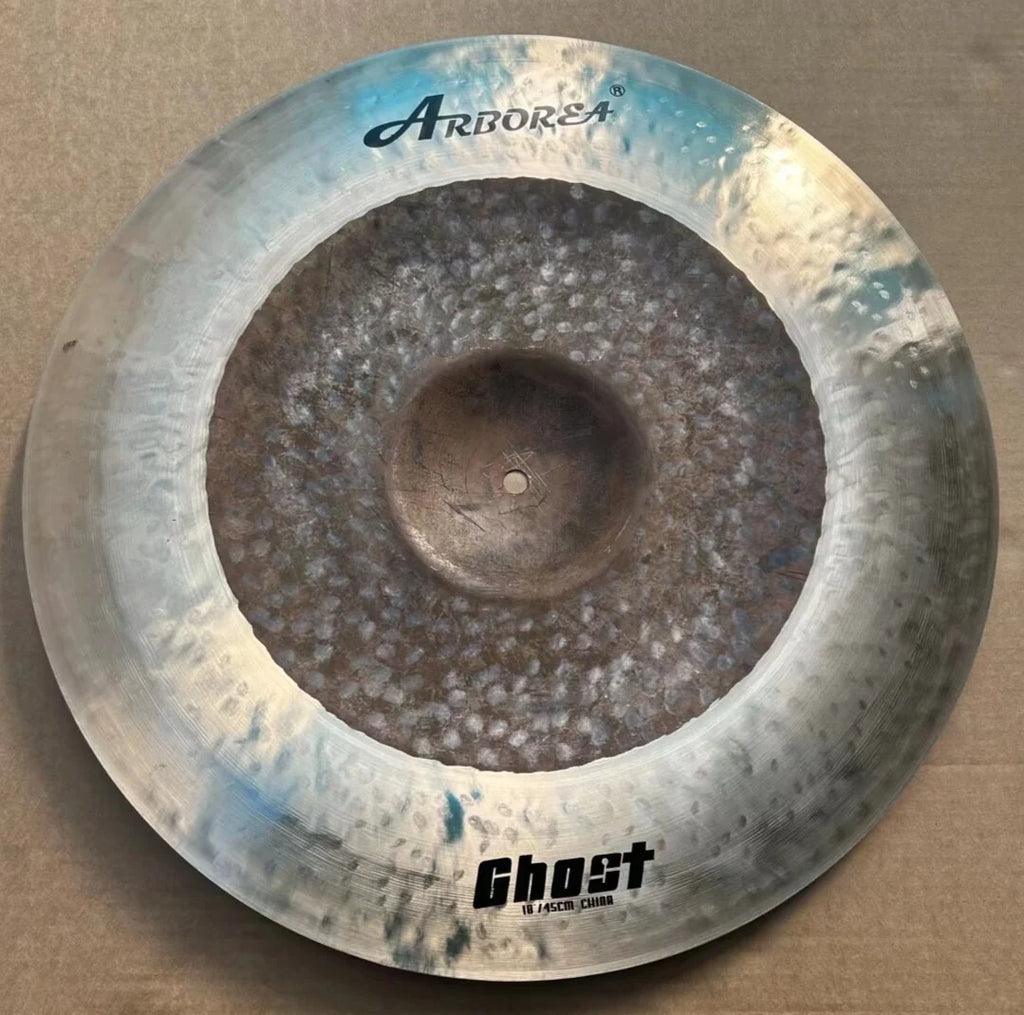 ARBOREA Cymbal Ghost Series, 10"Splash+14"Hi-Hat+16"Crash+18"China+20"Ride+Bag for Drum Set, Handmade Cymbal
