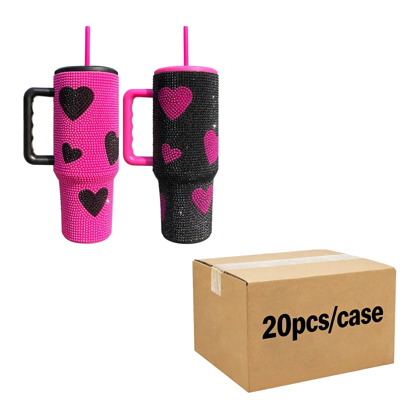 US in Stock Rainbow Plated 40oz insulated Steel Tumbler with Leak-Proof Lid for Secure Carry Anywhere