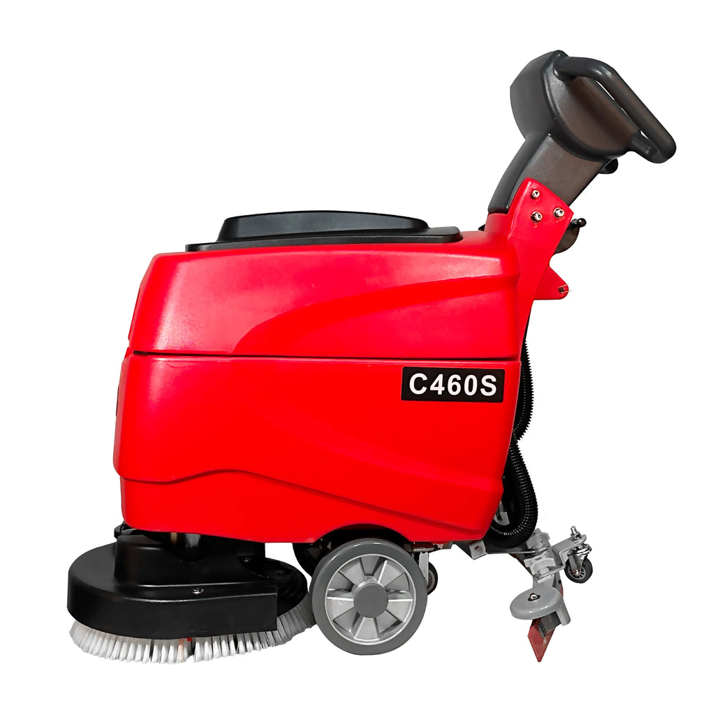 Magwell C460S 18in Brush Pad 10.5Gal Recovery Tank Compact Auto Walk Behind Floor Scrubber