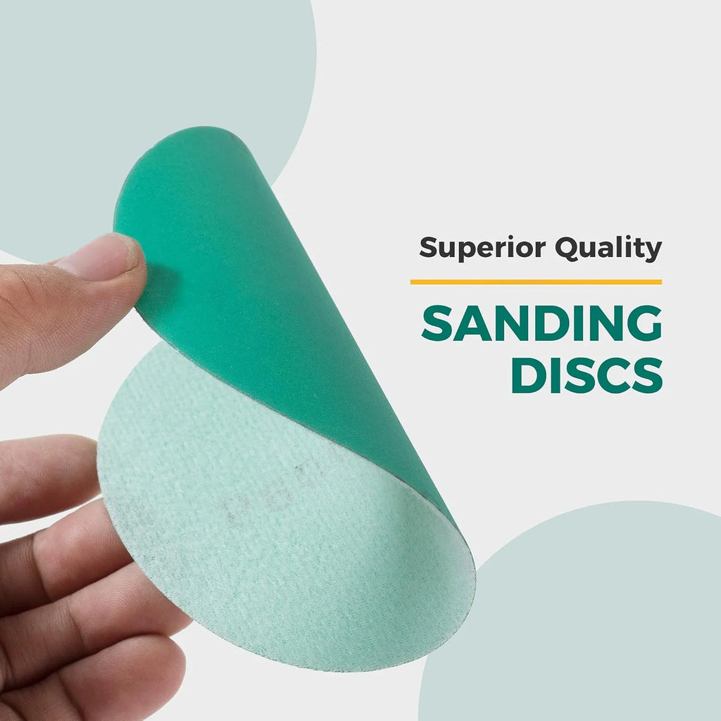 US Local Stock Ships in 24H Free Shipping USA 9" Green Sander Hook & Loop Sanding Disc No Hole Ceramic Sandpaper 10 Pack