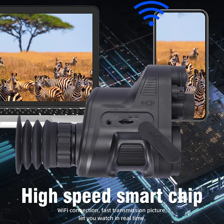 HENBAKER NV710S Night Vision Scope Clip on Hunting Scope Night Vision Monocular