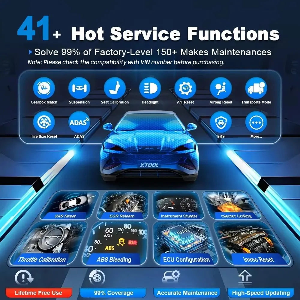Germany EU Stock Xtool Diagnostic Tool IP900BT Automotive Ecu Programmer OBD2 Code Reader Full System Scan Tool with 41+ Reset
