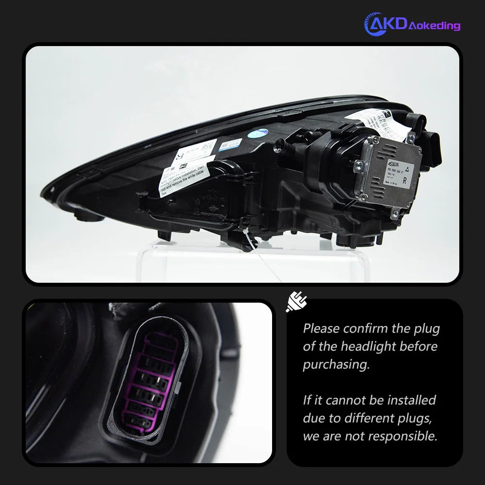 Head Lamp for Porsche Cayenne 2011-2018 LED Headlight Projector Lens Dynamic Signal Head Lamp Front Drl Automotive Accessories