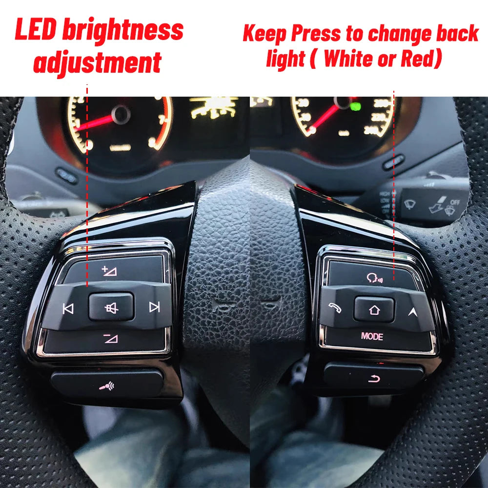 Car Steering Wheel button volante multiMedia switch for VW Golf 6 Polo Bora Caddy EOS Tiguan Touran Passat B7 Jetta MK6 MK5 trim