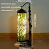 Modern Roman Column Floor Lamp American Retro Living Room Bedroom Lamp Country  Stained Glass Decoration Floor Lamp
