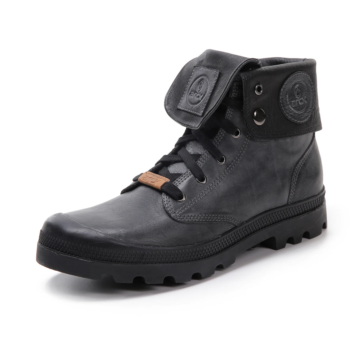 ARCX Retro Style Cowhide Leather Lapel Leisure Hiking Motorcycle Auto Racing Wear Boots Motociclistas Moto Shoes for Men