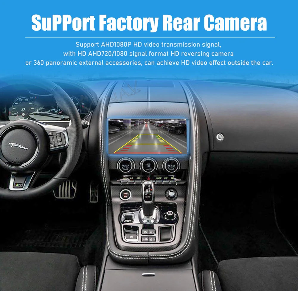 For Jaguar F-TYPE 2012-2020 Android 12 Car Radio Auto Stereo GPS Navigation Multimedia Video Player Wireless Carplay 4G LTE Unit