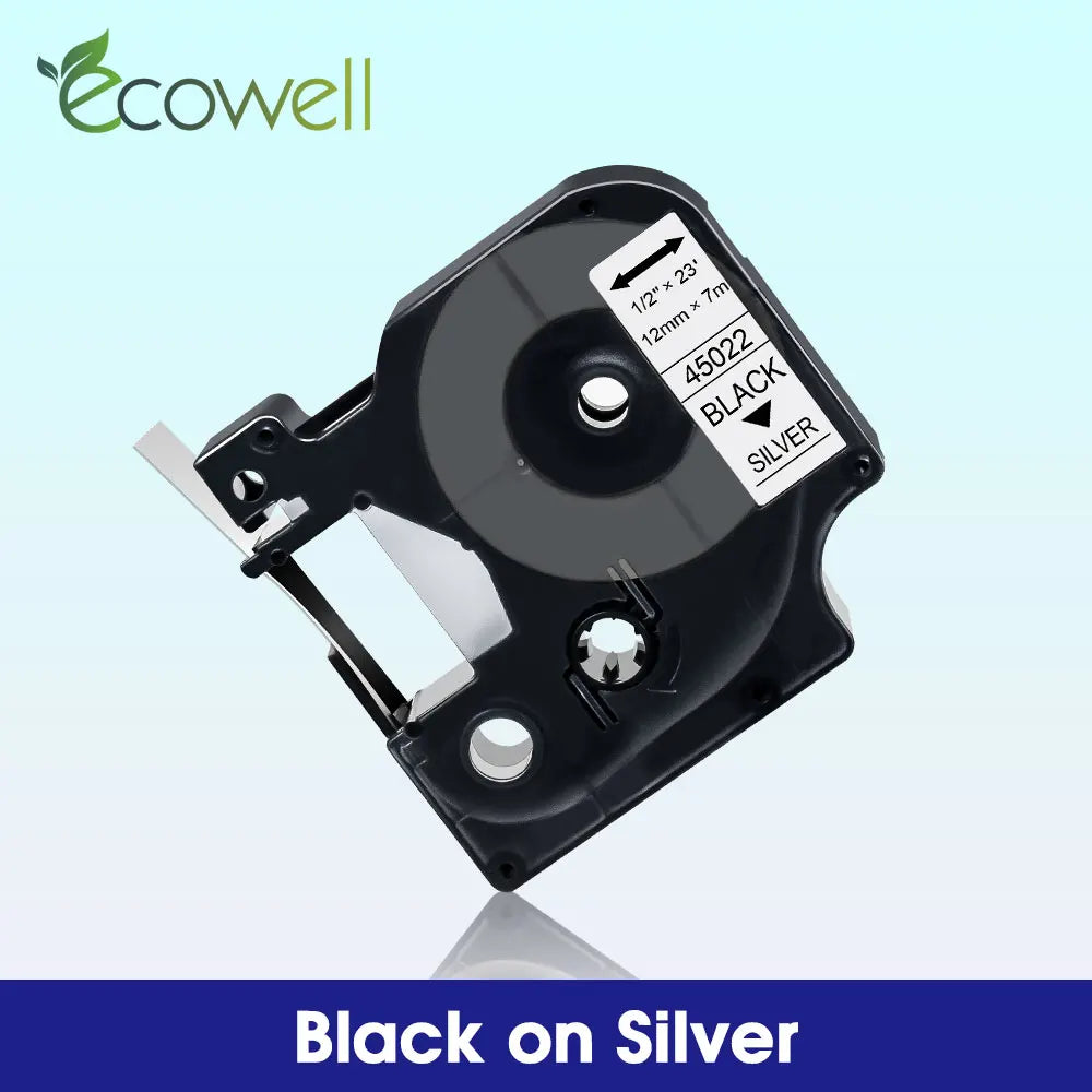 6/9/12mm Label Compatible for Dymo D1 45013 45010 45018 45023 Label Tape 40913 40918 43613 for Dymo LabelManager LM 160 280 210D