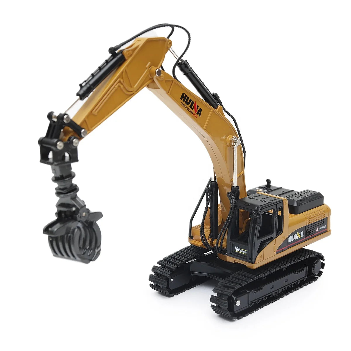 Dropshipping 1/50 Scale Open-Window Huina Static Zinc Alloy Die-cast Construction Model for Over-8-year-old