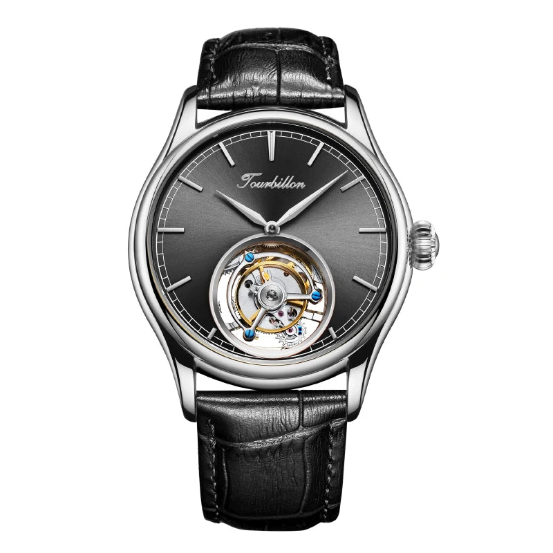 Montre Homme Original Brand Aesop 7005G Luxury Men Mechanical Watch Hollow Out Skeleton Tourbillon Watches