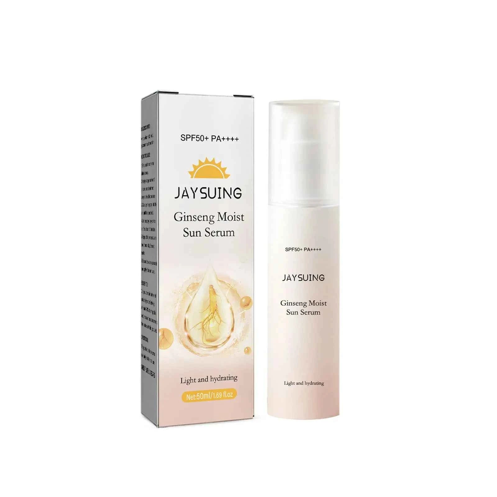 Jaysuing Natural Makeup Essence with Ginseng Ultraviolet Light Protective and Moisturizing Refreshing Sunscreen