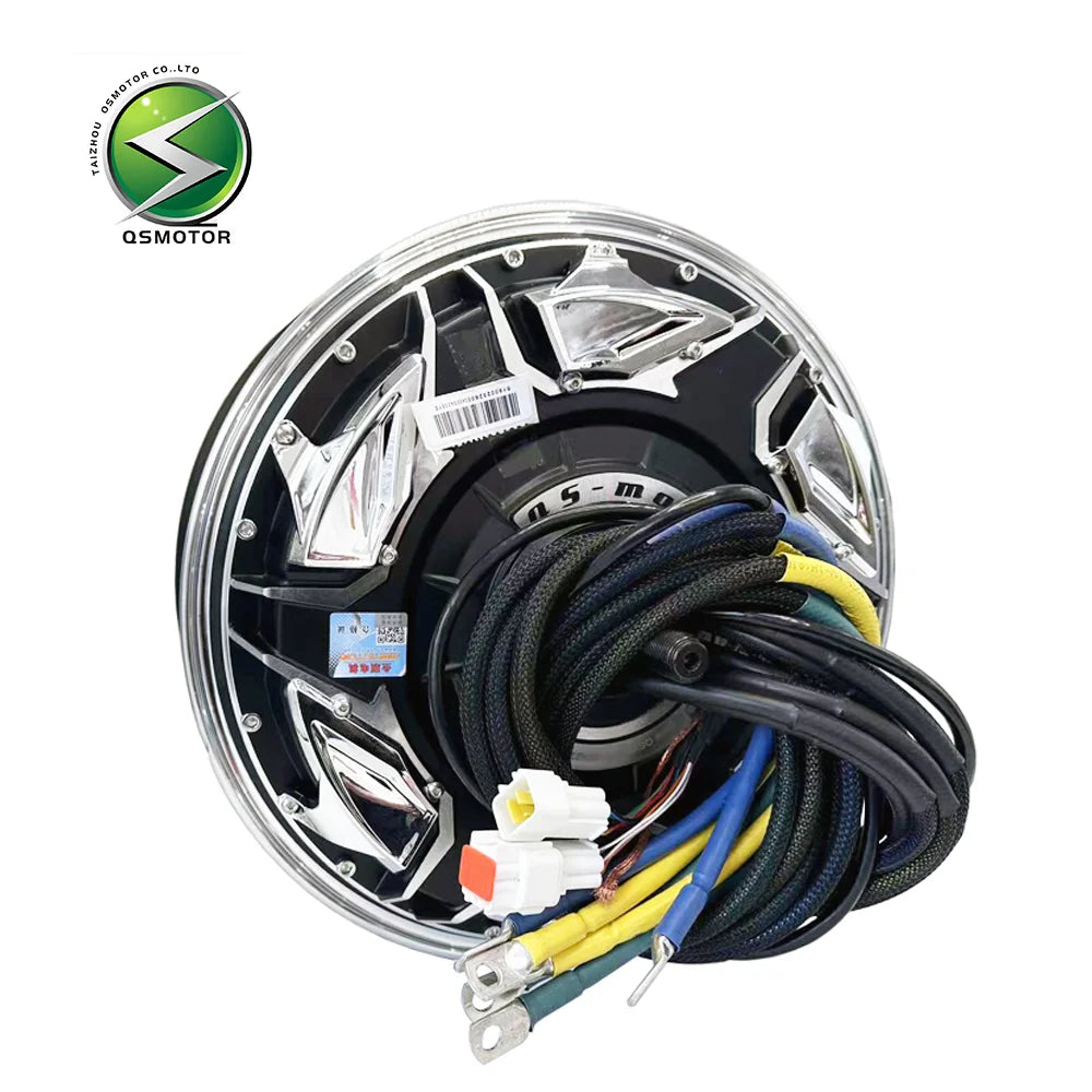 QSMOTOR High-Performance 12 Inch V5 20000WP Brushless DC Motor Permanent Magnet Construction for Electric Motorcycles
