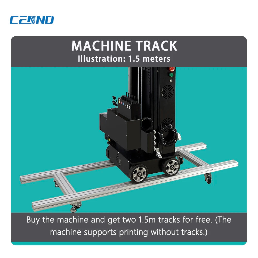 CENND LC-A2C Portable Semi-Automatic UV Inkjet 6-Color Wheel Wall Printer DX10 Print Head DTF 3D Effect New 2-Year Warranty