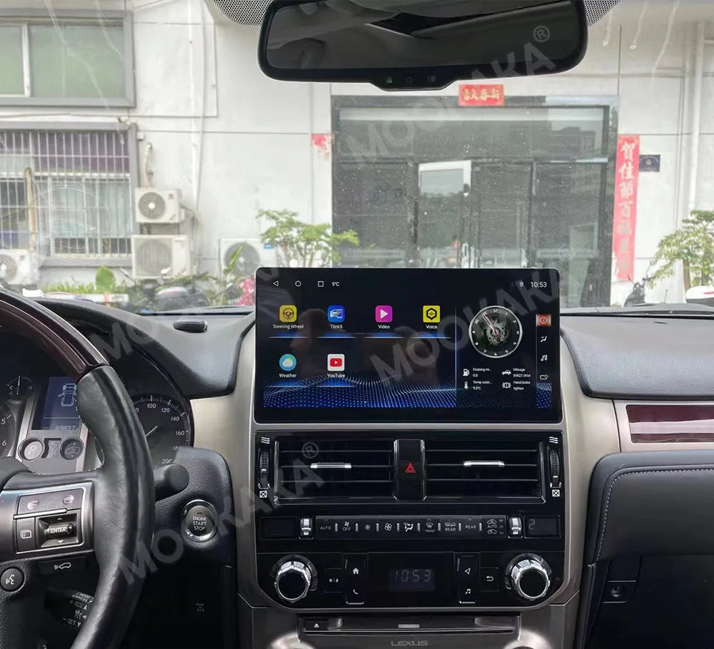 Upgrade 2024 Gen 12.5'' Carplay for Lexus GX400 GX460 2010-2021 Android GPS Navigation 4G WiFi Stereo QLED Screen Car Radio DVD