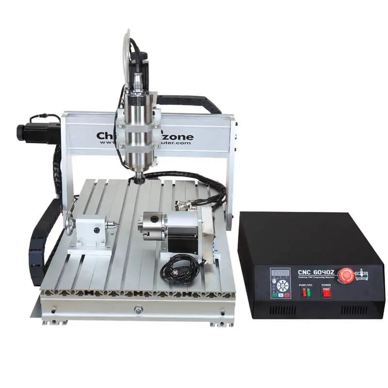 4-Axis 6040Z-S Mini CNC Router Milling Engraving  Machine Mini Lathe