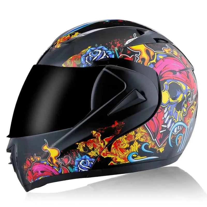 Ece DOT Flip Helmet Full Face Modular Helmet Motorcycle Casco Bicicleta Windproof Anti-fog Motorcycle Helmet Bike Motorcycle
