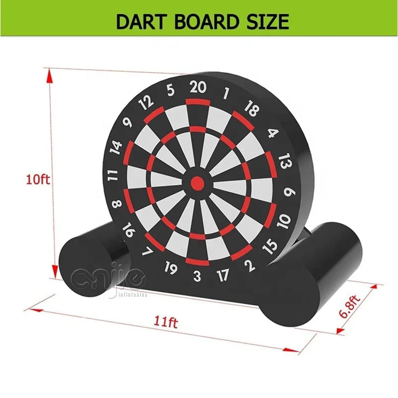 Custom Made 5m High Inflatable Soccer Dart Board Game, Inflatable Soccer Darts Footballs Dart Sport Game