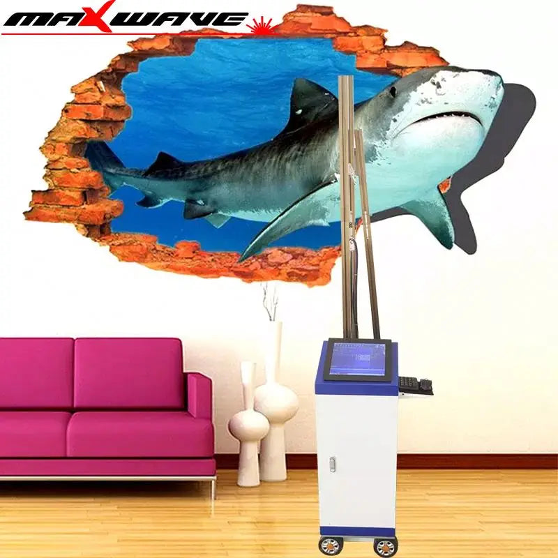 UV Wall Art Mural Painting Vertical Printing Machine for Home Decoration 3D Touch Screen Direct to Wall Printer Price
