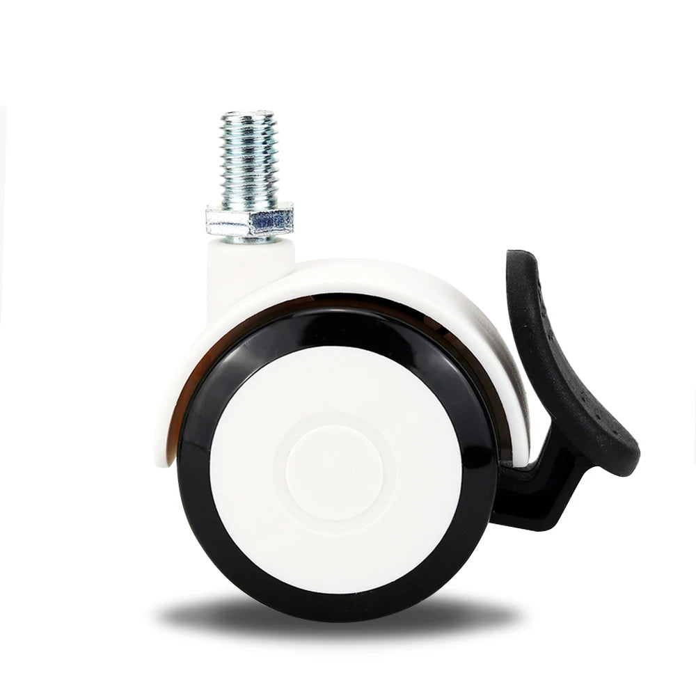 Medical Trolley Equipment Grey and White 2-Inch Furniture Castors Wheel Swivel Style PP Nylon PVC OEM Customizable