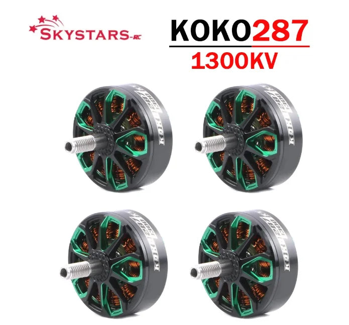 Ready Stock Skystars 2807 1300KV KOKO287 FPV Brushless Motor for 7inch Propeller Long Range Drone VS Emax 2807 1300KV Moto