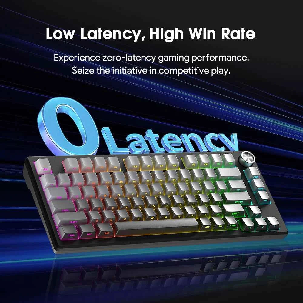 FURYCUBE IP75 Wired Mechanical Feel Keyboard RGB 19-Key Anti-Ghosting Multifunctional Smart Knob Fit for Daily Gaming Keyboard