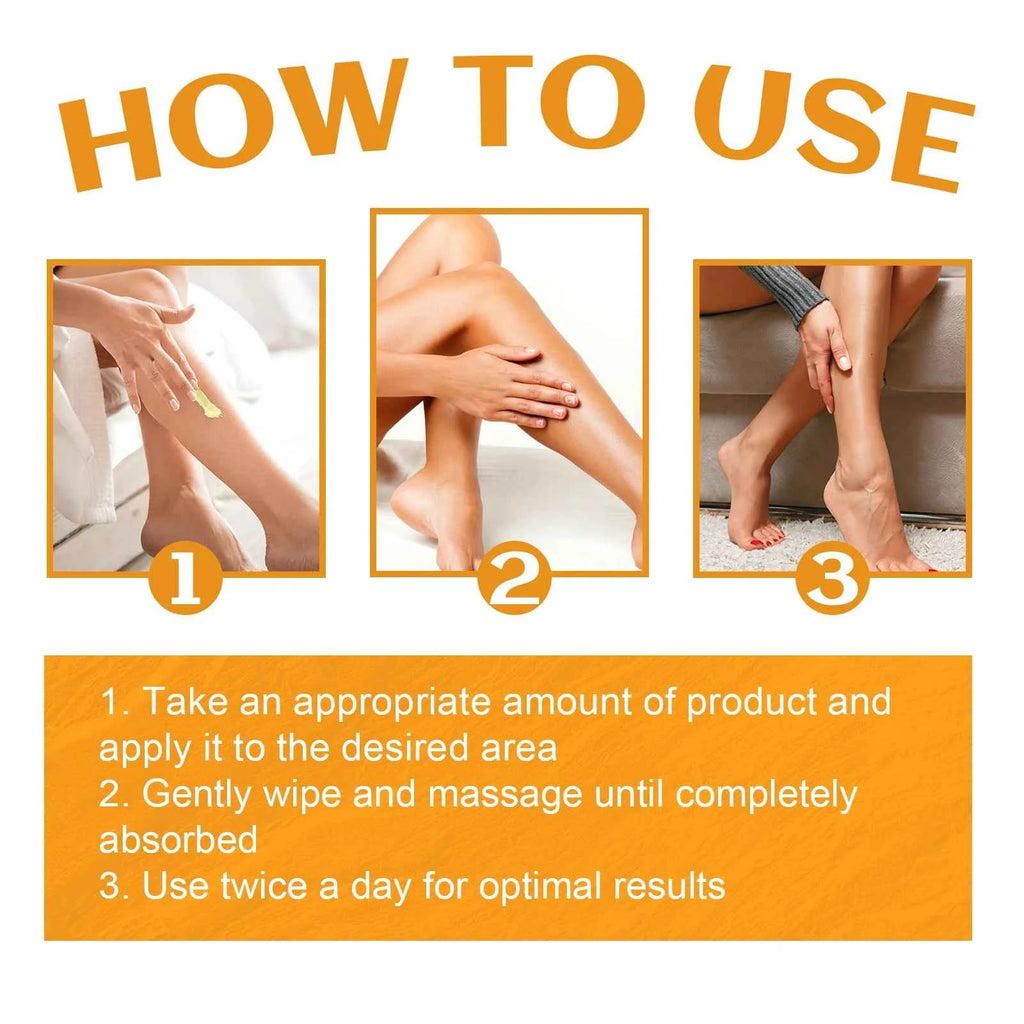 EELHOE Earthworm Leg Vein Massage Cream Vitamin K Scar Care for Sore and Swollen Legs Skin Care